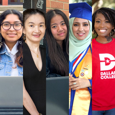 A photo of a diverse group of women that displays the energy of Women's History Month
