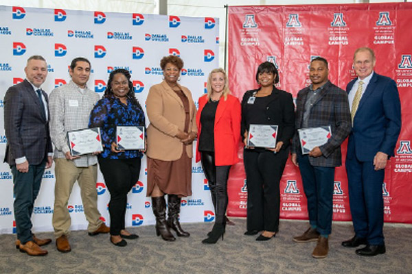 2022 UAGC Scholarship Award Ceremony – Scholarship recipients with Dallas College and UAGC leadership