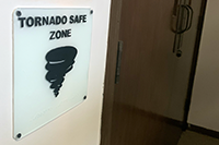 Image of a Tornado Safe Room sign