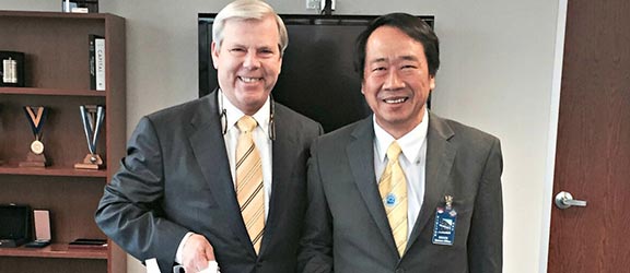 ​Dr. Joe May and Vietnam Association of Community Colleges President Dr. Pham Tiet Khanh