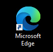 captura de pantalla del icono de Microsoft Edge.