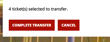 a screenshot of buttons that say “complete transfer” and “cancel”