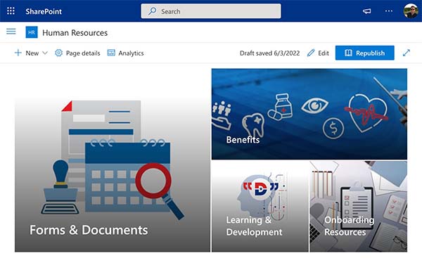 SharePoint HR Screenshot