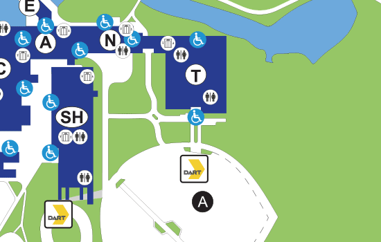 Map of Admissions Office at Our Richland Campus