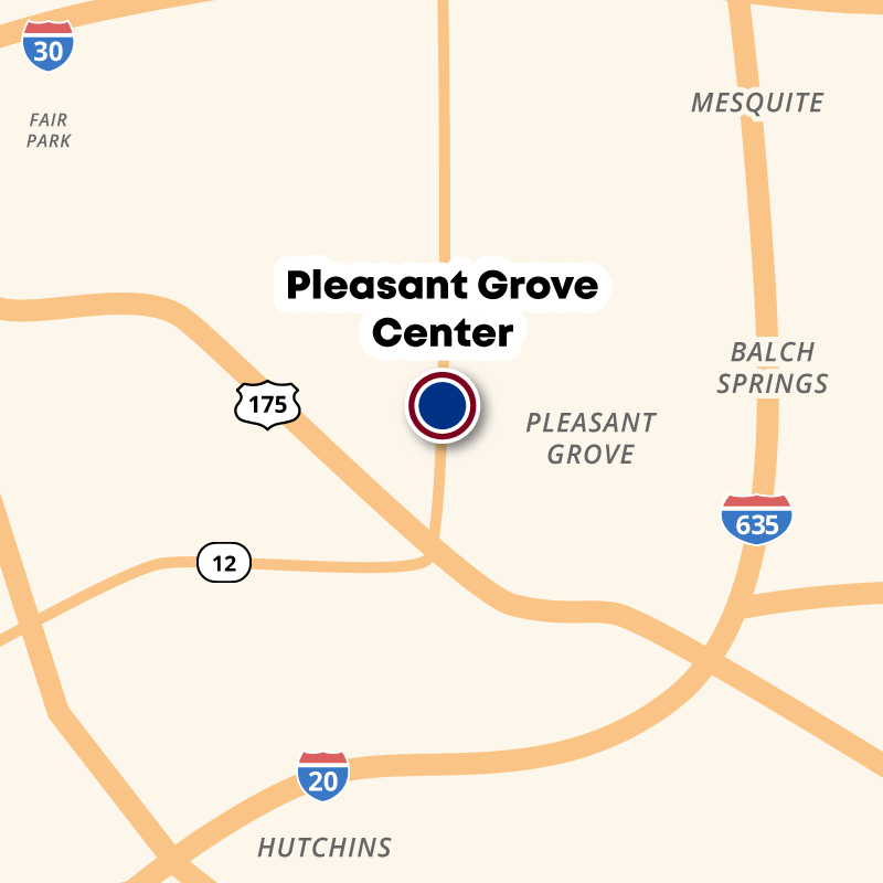 Pleasant Grove Center está en Dallas en S. Buckner Blvd.