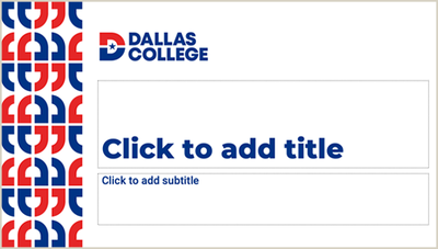 Red and Blue Pattern PowerPoint Template