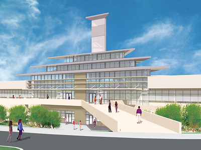 Artist rendering of Mountain View's student services building