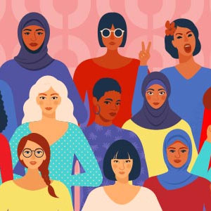 Illustration of women of all backgrounds