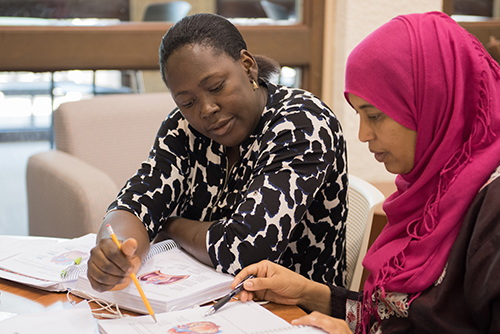 female student and female tutor