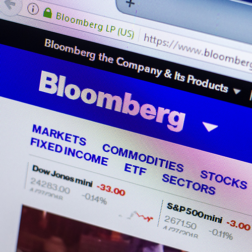 Screenshot of the Bloomberg.com website