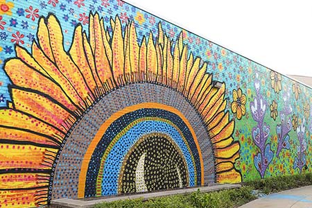 Floral mural