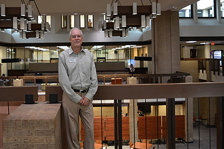 Joel Klump on campus