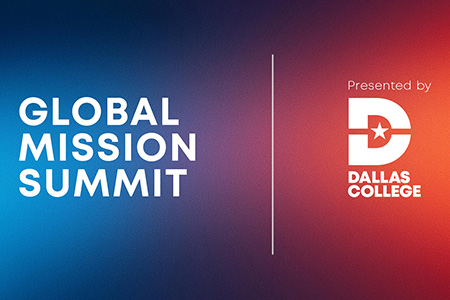 The Global Mission Summit logo side-by-side with the Dallas College logo