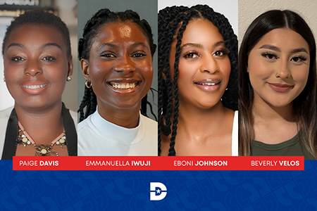 Image with headshots of four ETK scholars