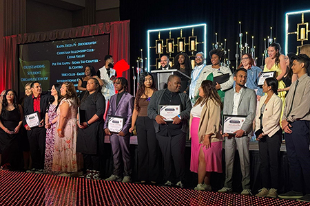 Students receive awards at Sneaker Ball