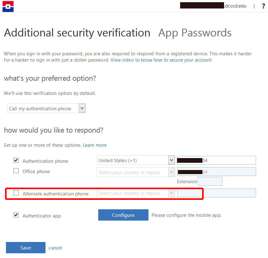 A screenshot of the SSPR website