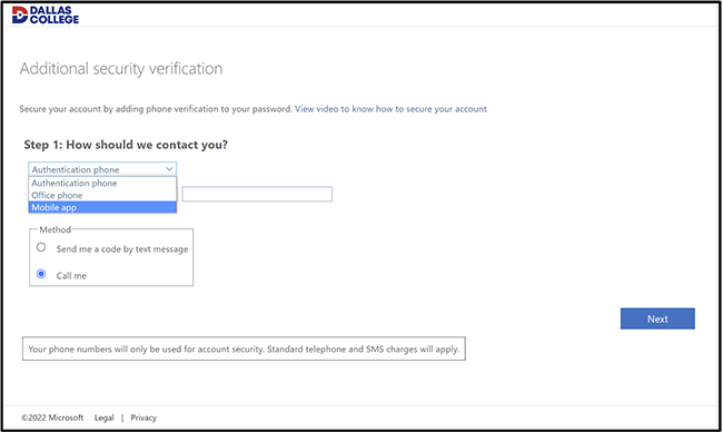 screenshot of step 3 of how should we contact you question