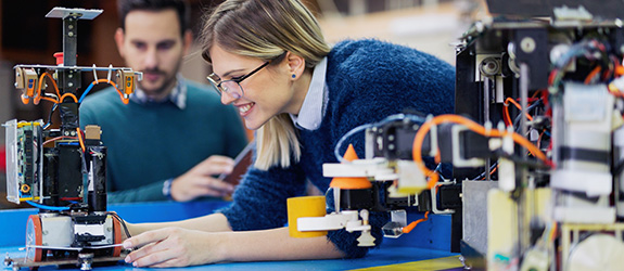 Engineers working together