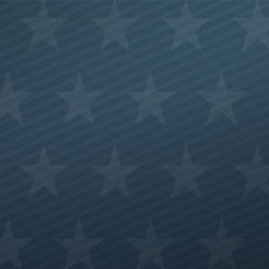 Dark blue background with diagonal stripes is overlaid with a pattern of lighter blue stars