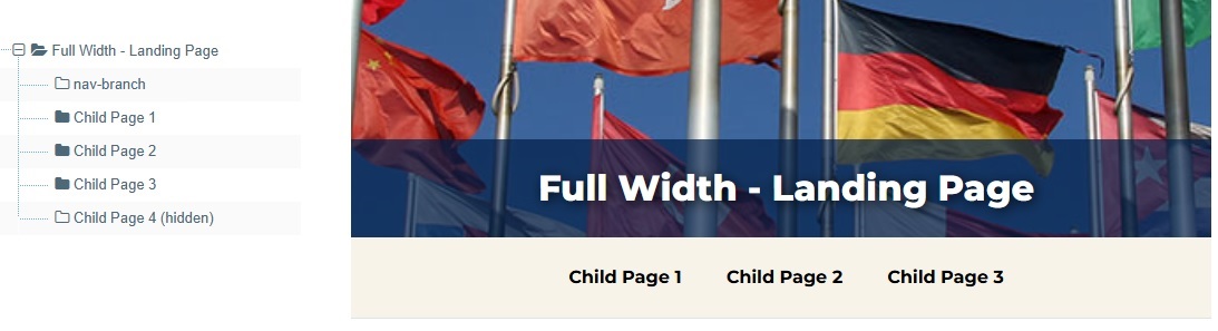 Screenshot showing horizontal navigation automatic option
