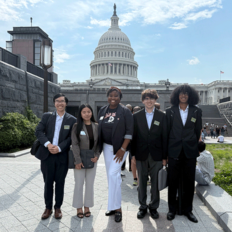  Khai Huynh, Mang Cin, Professor L. Taylor Starr, Chris Zuniga, Taylor Hill