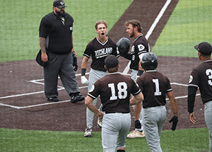 Richland Campus baseball team on the field at the 2025 NJCAA Division III World Series