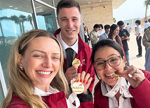 Three SkillsUSA winners holding their medals