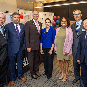 Leaders of the participating community colleges at the PATH Project signing ceremony