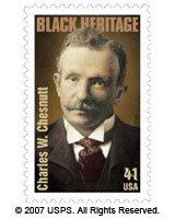 USPS stamp featuring Charles W. Chesnutt