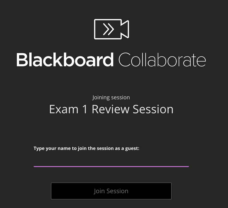 Screenshot of the Collaborate Ultra Join Session screen.