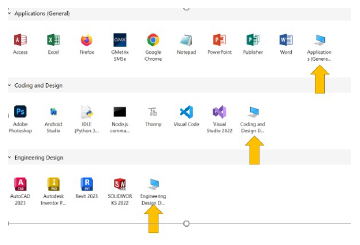 image of desktop computer icons