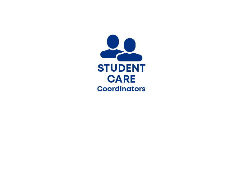Diagram displaying the four Student Care Network offices joined together