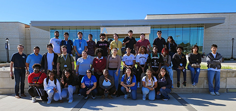 group of students smiling