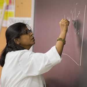 Instructor Writing on the Board