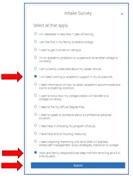 intake survey more information